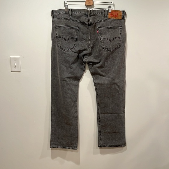 Levi's Men's 501 Orig Stretch Mid Rise Reg Fit Straight Leg Jeans - Size 42x32 - Picture 9 of 13